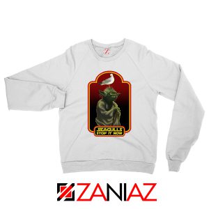 Seagull Stop It Now White Sweatshirt