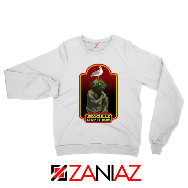 Seagull Stop It Now White Sweatshirt