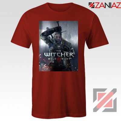 The Witcher 3 Wild Hunt Tee Shirt Geralt of Rivia Poster S-3XL - Apparel