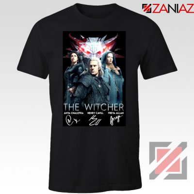 The Witcher Characters Black Tee Shirt