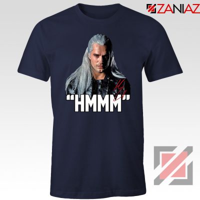 The Witcher Geralt Of Rivia Hmmm Navy Tshirt
