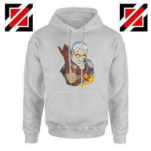 The Witcher Geralt Parody Salt Bae Grey Hoodie