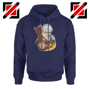 The Witcher Geralt Parody Salt Bae Navy Hoodie