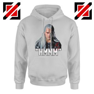 The Witcher Geralt Saying Hmmm Grey Hoodie
