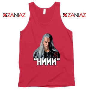 The Witcher Geralt Saying Hmmm Red Tank Top