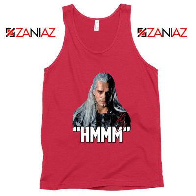 The Witcher Geralt Saying Hmmm Red Tank Top