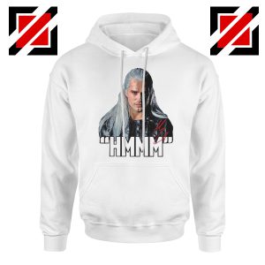 The Witcher Geralt Saying Hmmm White Hoodie