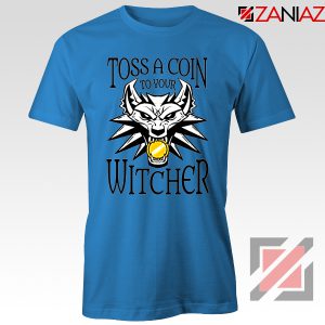 The Witcher Netflix Logo Blue Tshirt