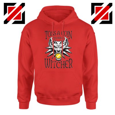 The Witcher Netflix Logo Red Hoodie