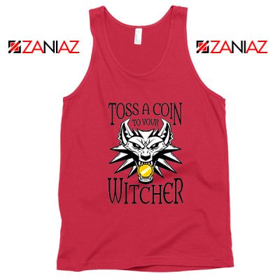 The Witcher Netflix Logo Red Tank Top