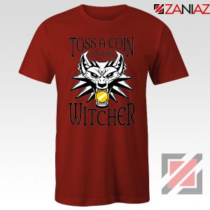 The Witcher Netflix Logo Red Tshirt
