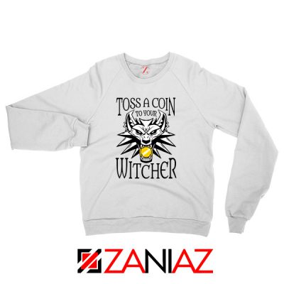 The Witcher Netflix Logo White Sweatshirt