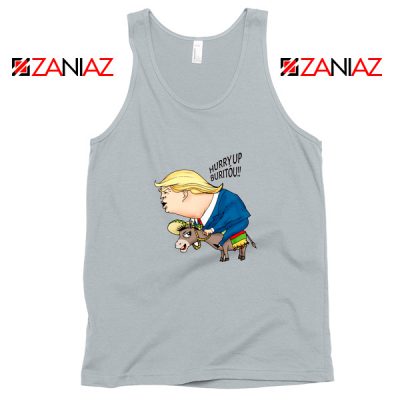Trump And The Mexican Donkey Grey Tank Top