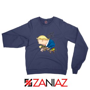 Trump And The Mexican Donkey Navy Sweater