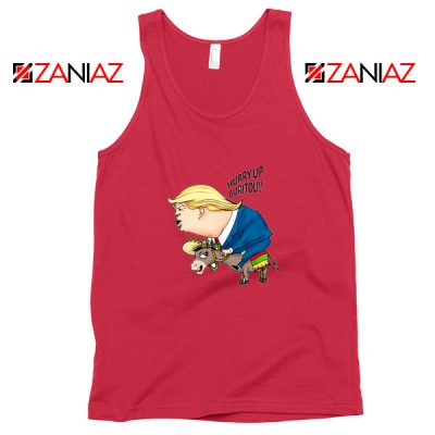 Trump And The Mexican Donkey Red Tank Top