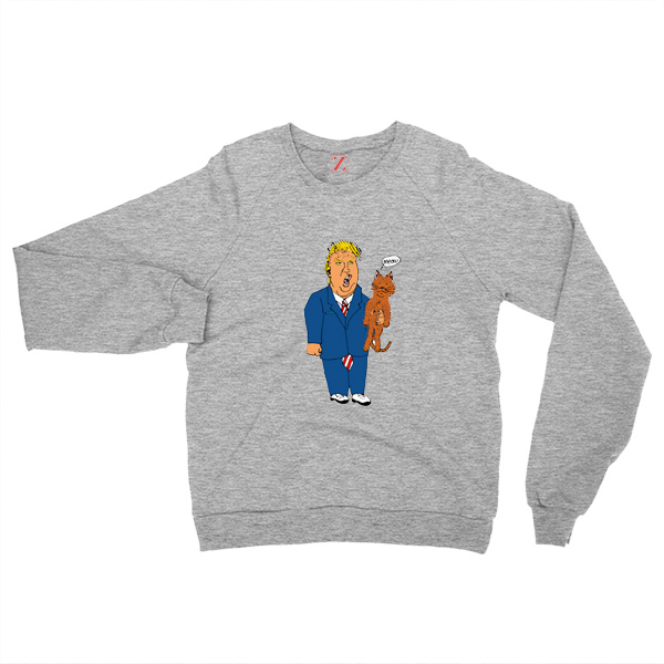 Trump Cat Collector Grey Sweatshirt
