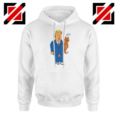 Trump Cat Collector White Hoodie