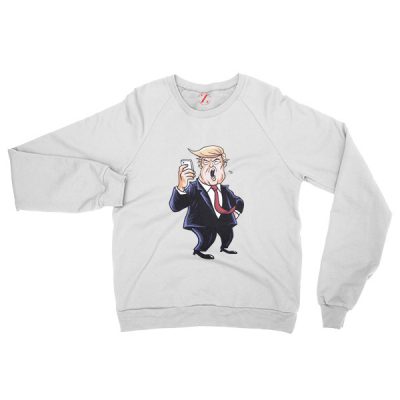 Trump Funny Cartoon White Sweater