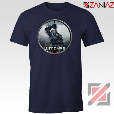 Witcher 3 Wild Hunt Geralt Navy Tshirt