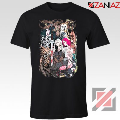 Witcher Printed Graphic Black Tshirt