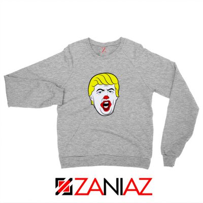 Anti Trump Clown Grey Sweatshirt