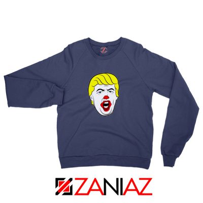 Anti Trump Clown Navy Sweatshirt