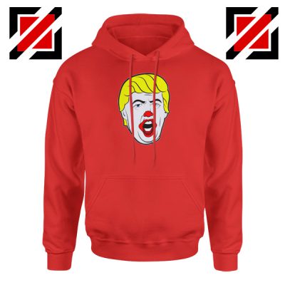 Anti Trump Clown Red Hoodie