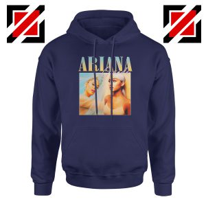 Ariana Grande 90s Navy Blue Hoodie