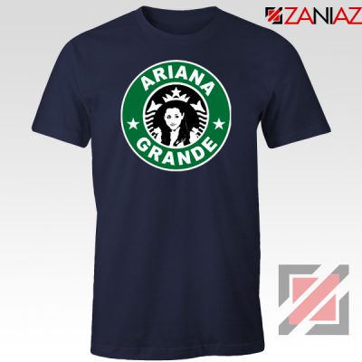 Ariana Grande Starbucks Parody Navy Blue Tshirt