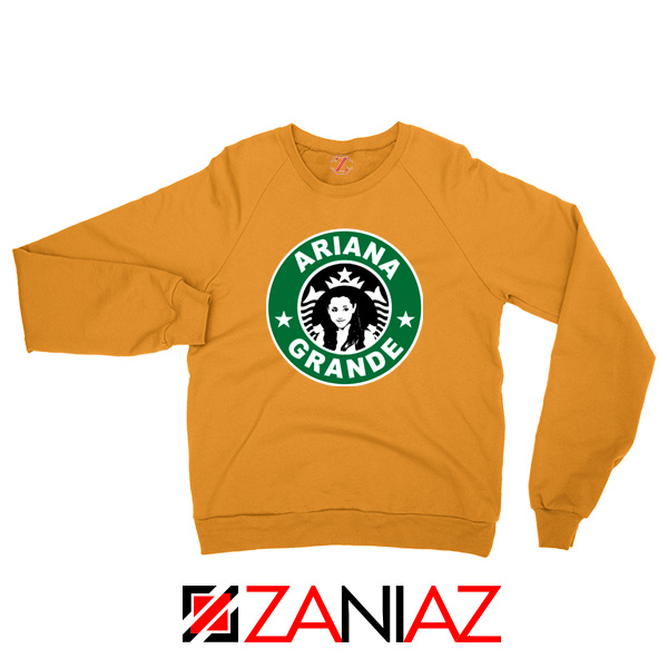 Ariana Grande Starbucks Parody Orange Sweater