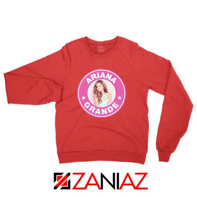 Ariana Grande Starbucks Pink Red Sweatshirt