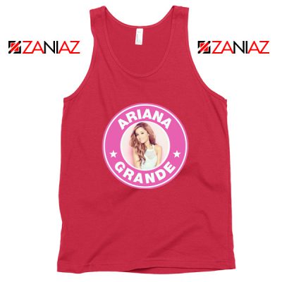 Ariana Grande Starbucks Pink Red Tank Top