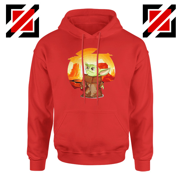 Baby Yoda Yiddle Red Hoodie