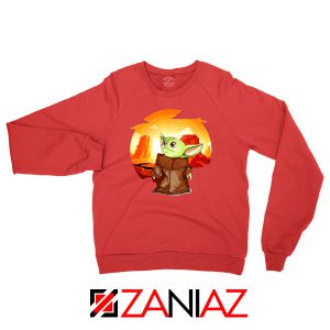 Baby Yoda Yiddle Red Sweatshirt
