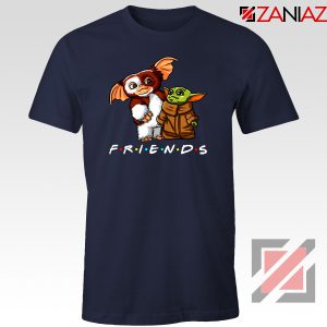 Baby Yoda and Gremlins Navy Blue Tshirt