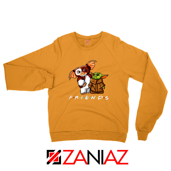 Baby Yoda and Gremlins Orange Sweatshirt