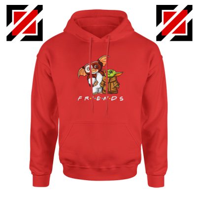 Baby Yoda and Gremlins Red Hoodie