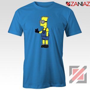 Bart Minion Simpson Blue Tshirt