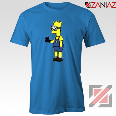 Bart Minion Simpson Blue Tshirt