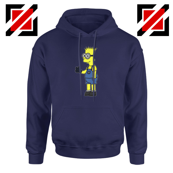 Bart Minion Simpson Navy Hoodie
