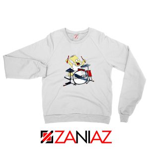 Bart Plays The Drums White Sweatshirt