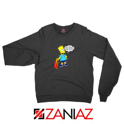 Bart Simpson Character Black Sweatshirt
