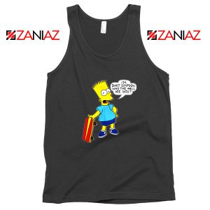 Bart Simpson Character Black Tank Top