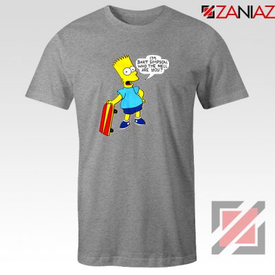 Bart Simpson Character Grey Tshirt