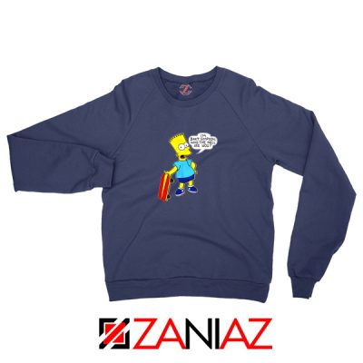 Bart Simpson Character Navy Sweatshirt
