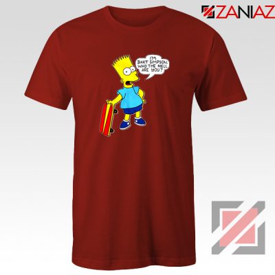 Bart Simpson Character Red Tshirt
