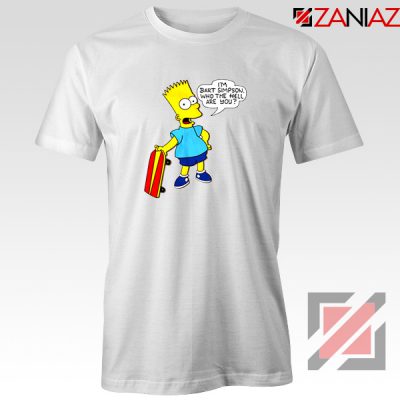 Bart Simpson Character White Tshirt