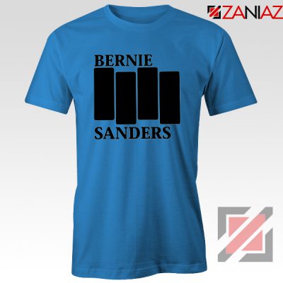 Bernie Sanders Black Flag Blue Tshirt