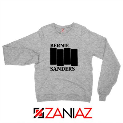Bernie Sanders Black Flag Grey Sweatshirt