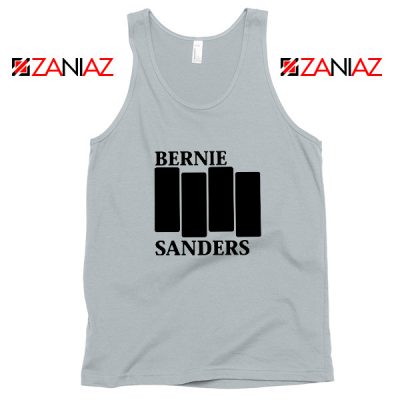 Bernie Sanders Black Flag Grey Tank Top